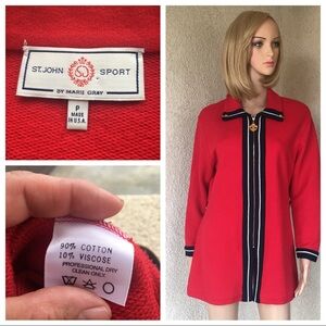 St. John sport red/blue jacket size P(2-4)